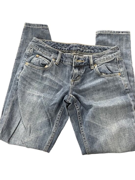 The Limited Slim Boyfriend Womens Jeans Mid Rise Blue Denim Casual Sz 0R - Picture 1 of 11